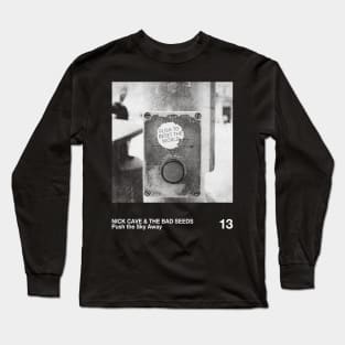 Nick Cave & The Bad Seeds  - Artwork 90's Design || Vintage Black & White 90s Long Sleeve T-Shirt